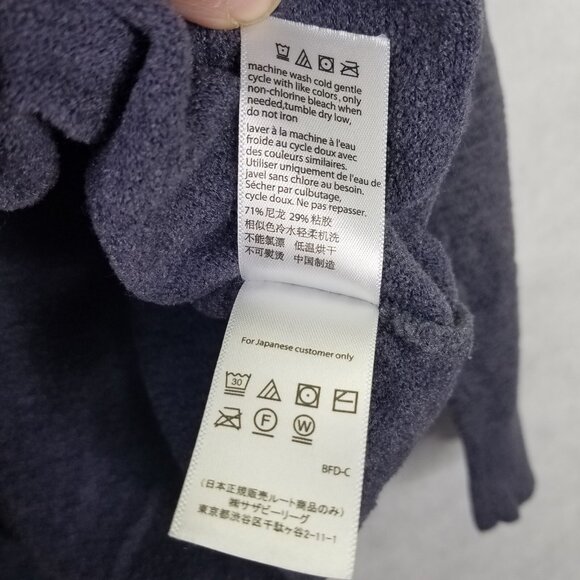 Barefoot Dreams Sweater M CozyChic Ultra Lite Slouchy Pullover Lounge Grey Purpl - Picture 10 of 13